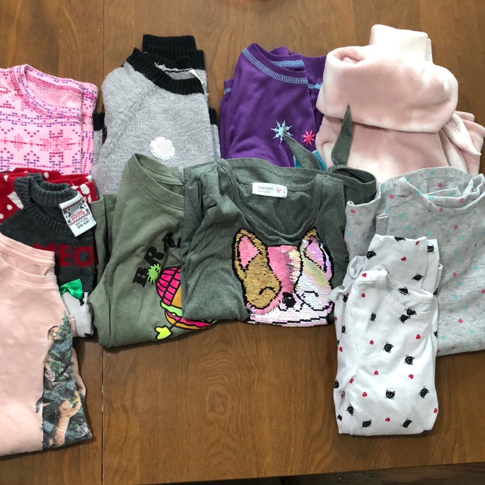 Girls long sleeve bundle size 6-6x